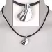 RS of Scandinavia hängen med halskedja i silver med gummiband