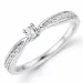 rund diamantring i 14  karat vitguld 0,14 ct