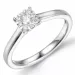 briljantring i 14  karat vitguld 0,10 ct 0,11 ct