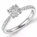 diamantring i 14  karat vitguld 0,10 ct 0,36 ct