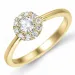 rund diamantring i 14  karat guld 0,20 ct 0,15 ct