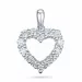 hjärta diamantberlocker i 14  carat vitguld 0,84 ct