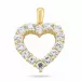 hjärta diamantberlocker i 14  carat guld 1,72 ct