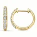 18 mm creol i 14 karat guld med diamant