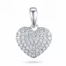 hjärta diamantberlocker i 14  carat vitguld 0,49 ct