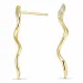 långa diamantörhängen i 14 karat guld med diamant 