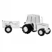 Dopgåvor: traktor med vagn spargris i förkromad  modell: 152-86904