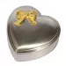 Dopgåvor: 8 x 8 cm hjärta smyckeskrin för barn i förtennad  modell: 154-73470