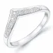 diamant ring i 14  karat vitguld 0,117 ct