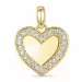 hjärta diamant hängen i 14  carat guld  0,113 ct