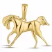 hästar hängen i 9 karat guld