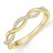 diamant ring i 14  karat guld 0,15 ct