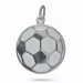 Fotboll hängen i silver