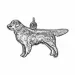 Hundar hängen i rhodinerat silver