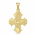18 x 24 mm guld dagmarkors i 8 karat guld - Amoré