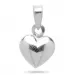 9 x 11 mm hjärta hängen i silver