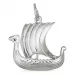 Vikingaskepp hängen i silver