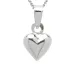 hjärta halsband i silver med hängen i silver - Amoré