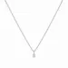 lab grown diamant halskedja med berlocker i rhodinerat silver