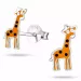 Billiga giraff örhängen i silver