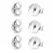 3 par ploppar i silver