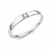 lab grown diamant solitärring i rhodinerat silver