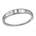 lab grown diamant solitärring i rhodinerat silver