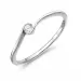 lab grown diamant solitärring i rhodinerat silver
