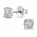 solitäreörhängestift i rhodinerat silver med lab grown diamant 