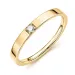 lab grown diamant alliancring i förgyllt silver
