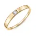 lab grown diamant alliancring i förgyllt silver