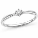lab grown diamant solitärring i silver