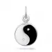yin och yang hängen i silver
