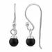 svarta onyxer ear lines i silver