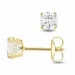 5 mm örhängestift i 9 karat guld med zirkon - Gold Collection