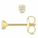 2,5 mm örhängestift i 9 karat guld med zirkon - Gold Collection