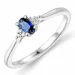 diamantring i 14  karat vitguld 0,03 ct 0,35 ct