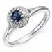 oval diamantring i 14  karat vitguld 0,08 ct 0,38 ct