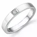 vitgulds alliancring i 14 karat vitguld 1 x 0,05 ct