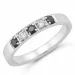 Diamantring i 14  karat vitguld 0,10 ct 0,15 ct