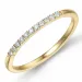 Smal diamantring i 14  karat guld 0,099 ct