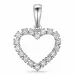 Hjärta diamantberlocker i 14  carat vitguld 0,39 ct
