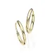 13 mm Scrouples creol i 14 karat guld