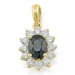 rosettberlock i 14  carat guld 0,55 ct 1,05 ct