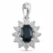 Rosettberlock i 14  carat vitguld 0,26 ct 0,65 ct