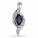 safir diamantberlocker i 14  carat vitguld 0,04 ct 0,34 ct