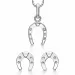 Støvring Design hästsko smycke set i silver