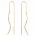 Støvring Design långa örhängen i 14 karat guld