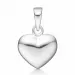 11 x 9,5 mm Støvring Design hjärta hängen i rhodinerat silver