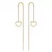 Støvring Design hjärta ear lines i 8 karat guld